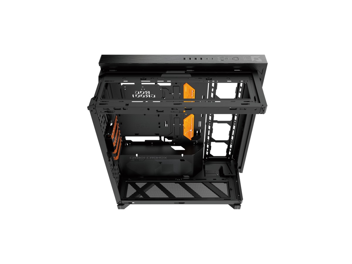 ASUS ROG CRONOX GR801 CURVE TG E-ATX Case, Curve Tempered Glass Side Panel (AMD editon) thumbnail 2
