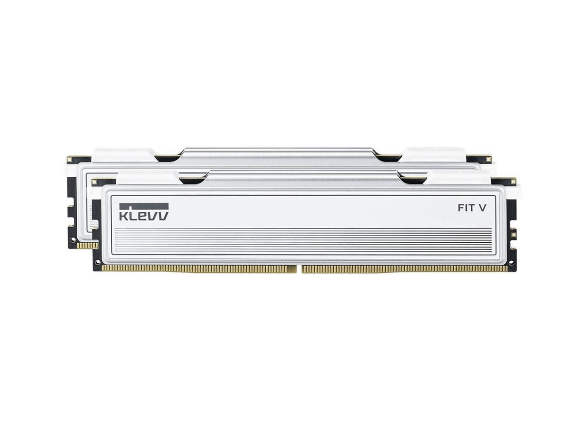 KLEVV FIT V  DDR5 6000MHZ CL28 Desktop RAM - White 16gb