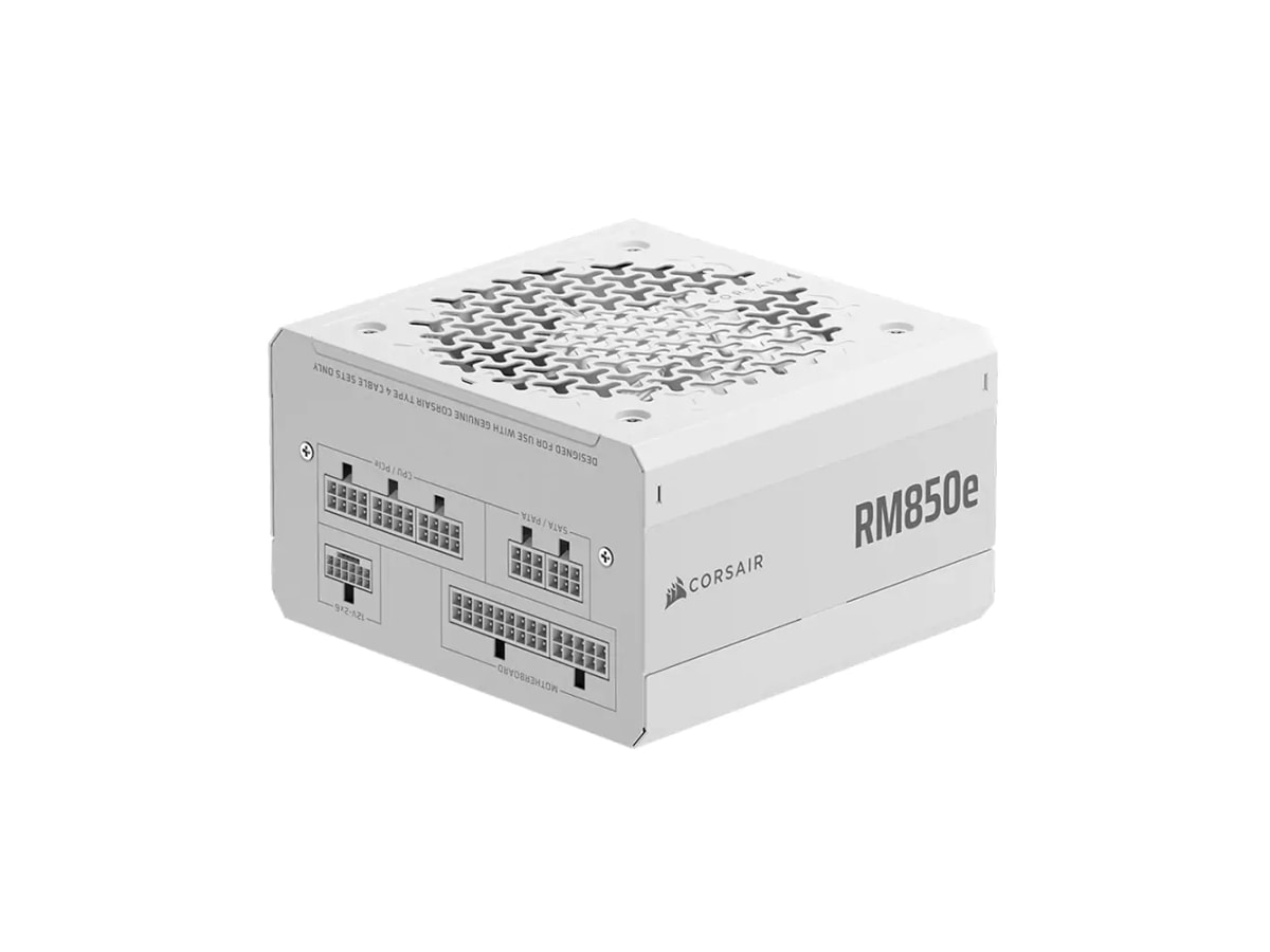Corsair 850W RM850e Gold Fully Modular ATX 3.1 Power Supply - White thumbnail 3
