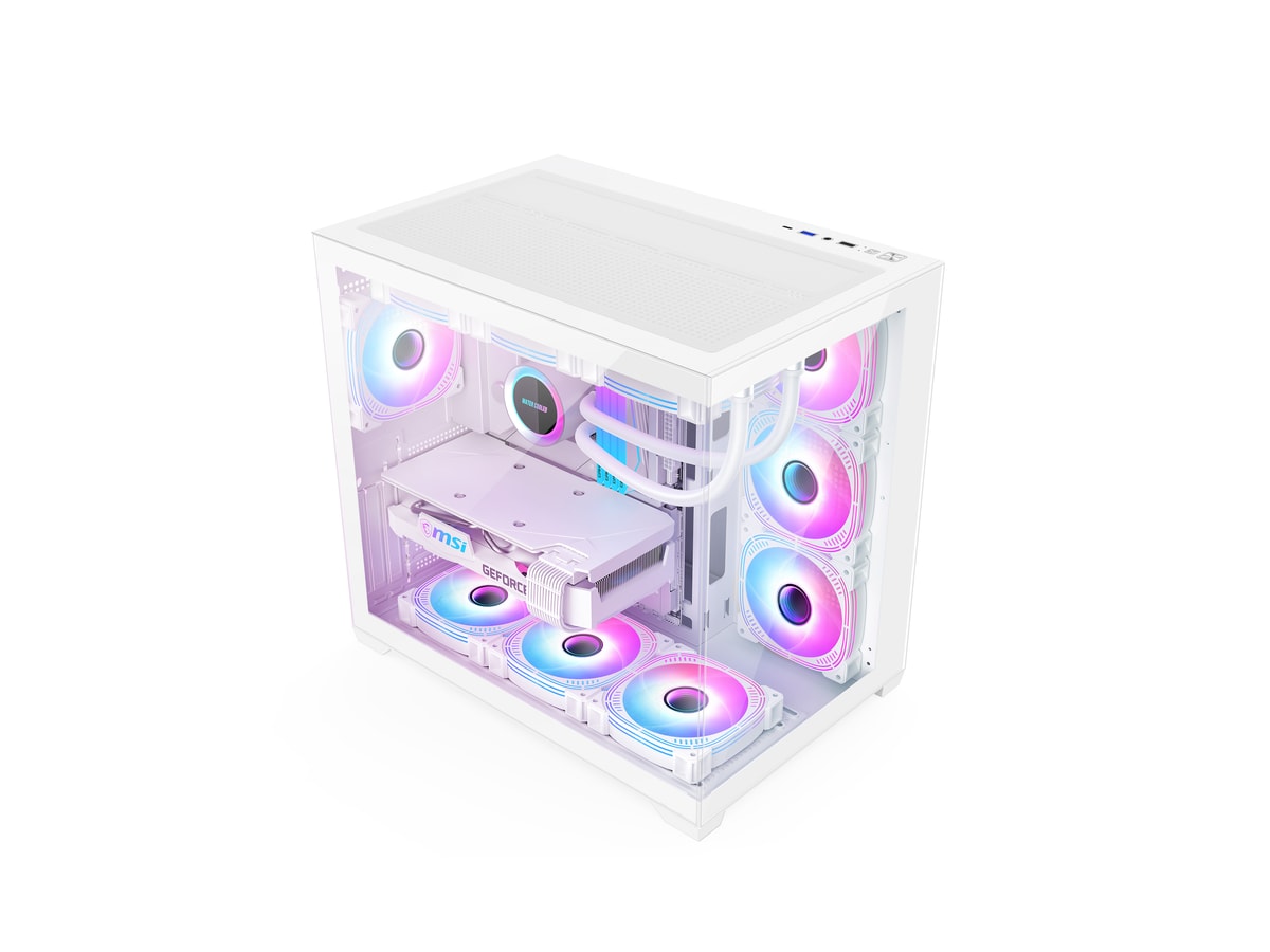 G1 285A Panoramic ATX Case – White thumbnail 3