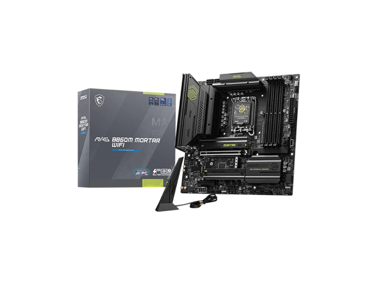 MSI MAG B860M Mortar WiFi LGA 1851 mATX Motherboard (MAG B860M MORTAR WIFI)