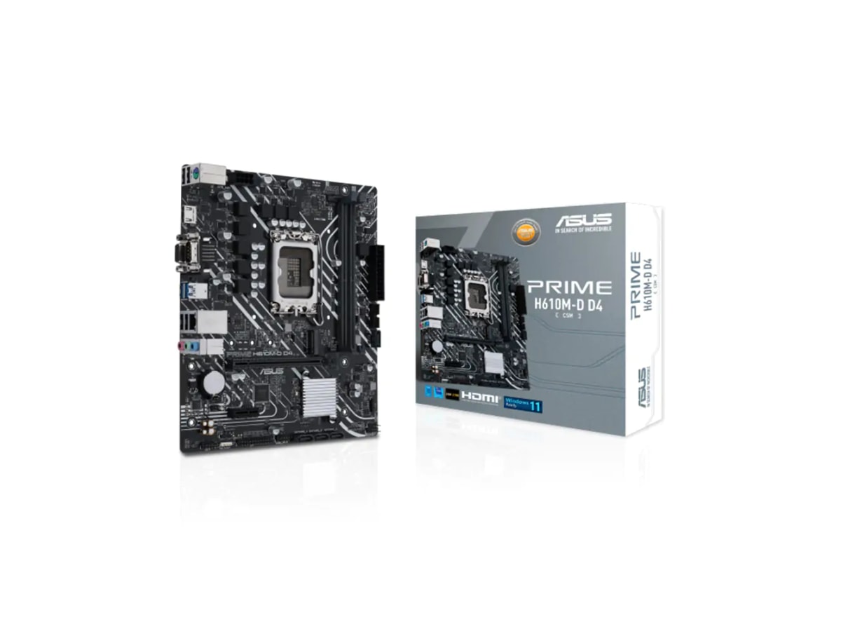 ASUS Prime H610M-D D4-CSM LGA 1700 mATX Motherboard+usb wifi