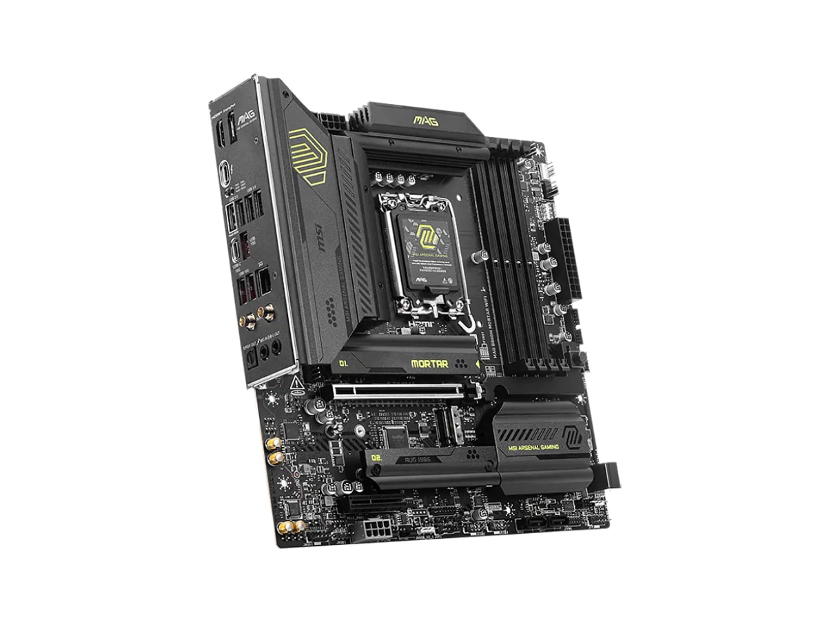 MSI MAG B860M Mortar WiFi LGA 1851 mATX Motherboard (MAG B860M MORTAR WIFI) thumbnail 2