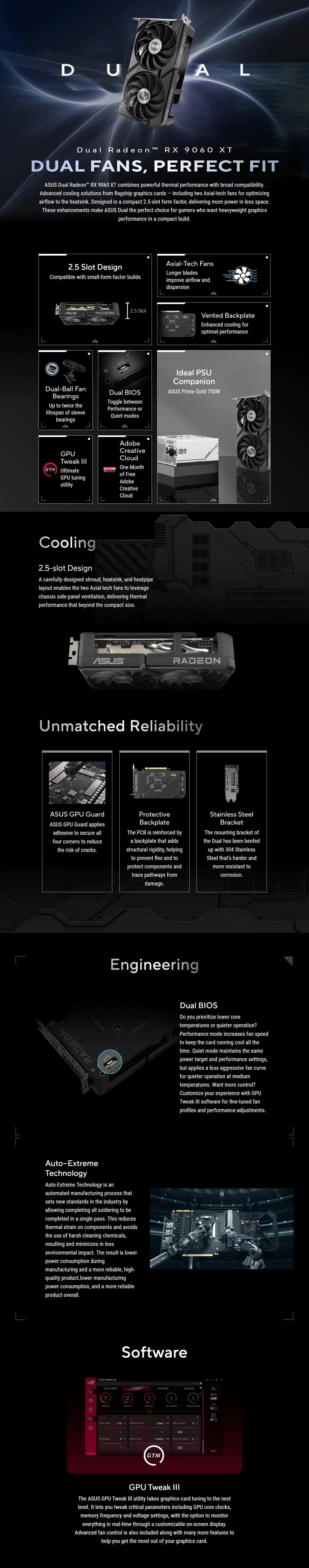 Asus Dual Radeon RX 9060 XT 16G Graphics Card details 1