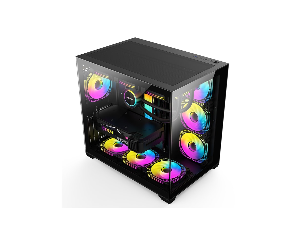 G1 285A Panoramic ATX Case – Black thumbnail 3