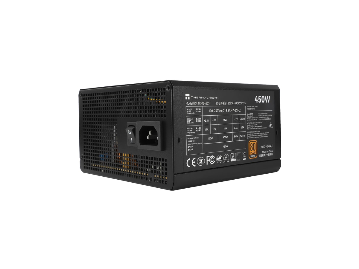 Thermalright 450W 80+ Bronze Certified ATX Power Supply TB450S thumbnail 2