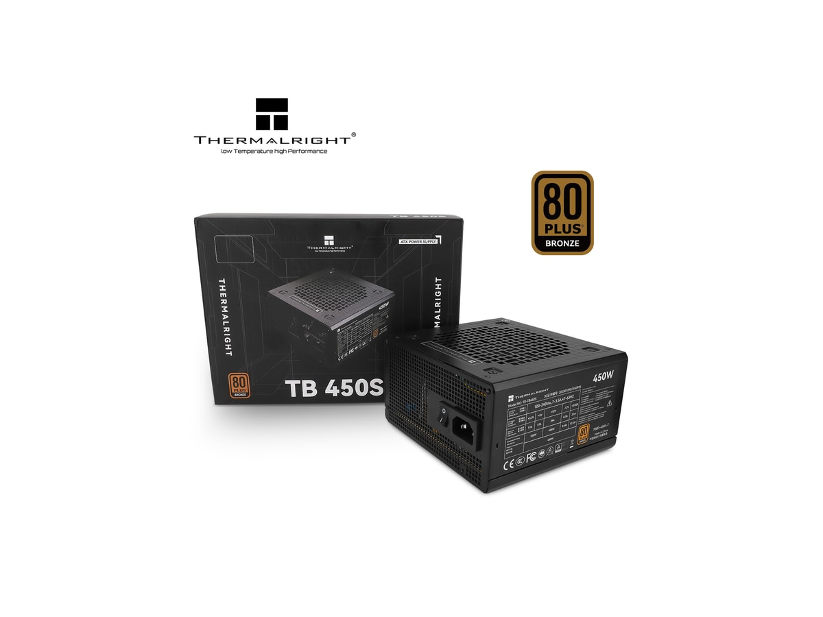 Thermalright 450W 80+ Bronze Certified ATX Power Supply TB450S
