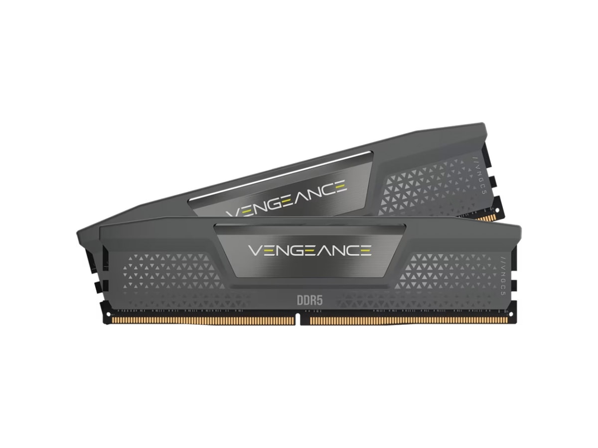 CORSAIR Vengeance DDR5 64GB (2x32GB) DDR5 Up to 6000MHz CL40 AMD EXPO Intel XMP Computer Memory – Grey (CMK64GX5M2B6000Z40)