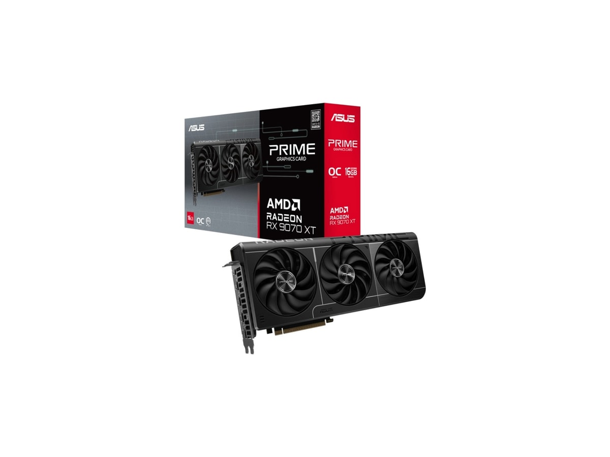 ASUS PRIME Radeon RX 9070 XT 16G OC Edition GDDR6 Graphics Card