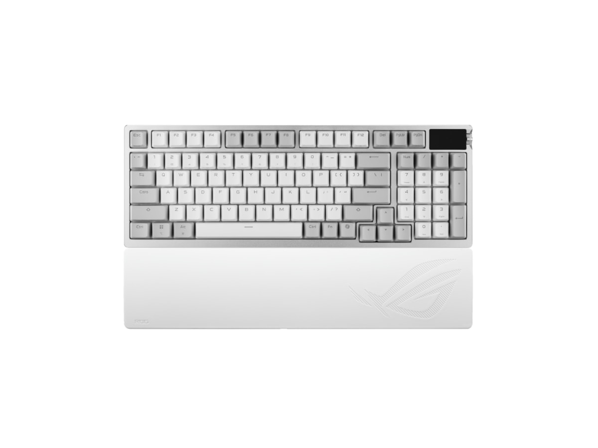 ASUS ROG Azoth 96 HE LITE Wireless Magnetic Switch OLED Gaming Keyboard - White