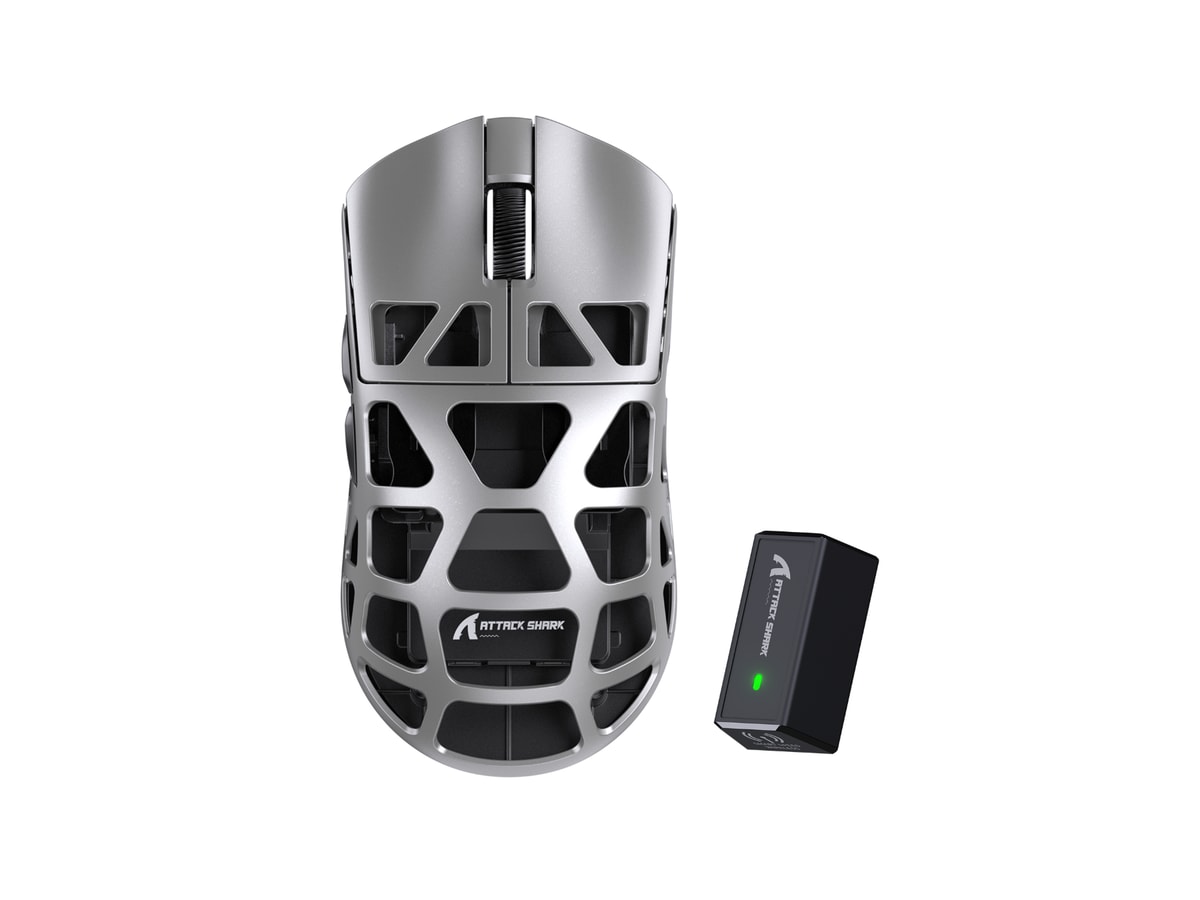 ATTACK SHARK R3 Magnesium Alloy Gaming Mouse 8K - Silver