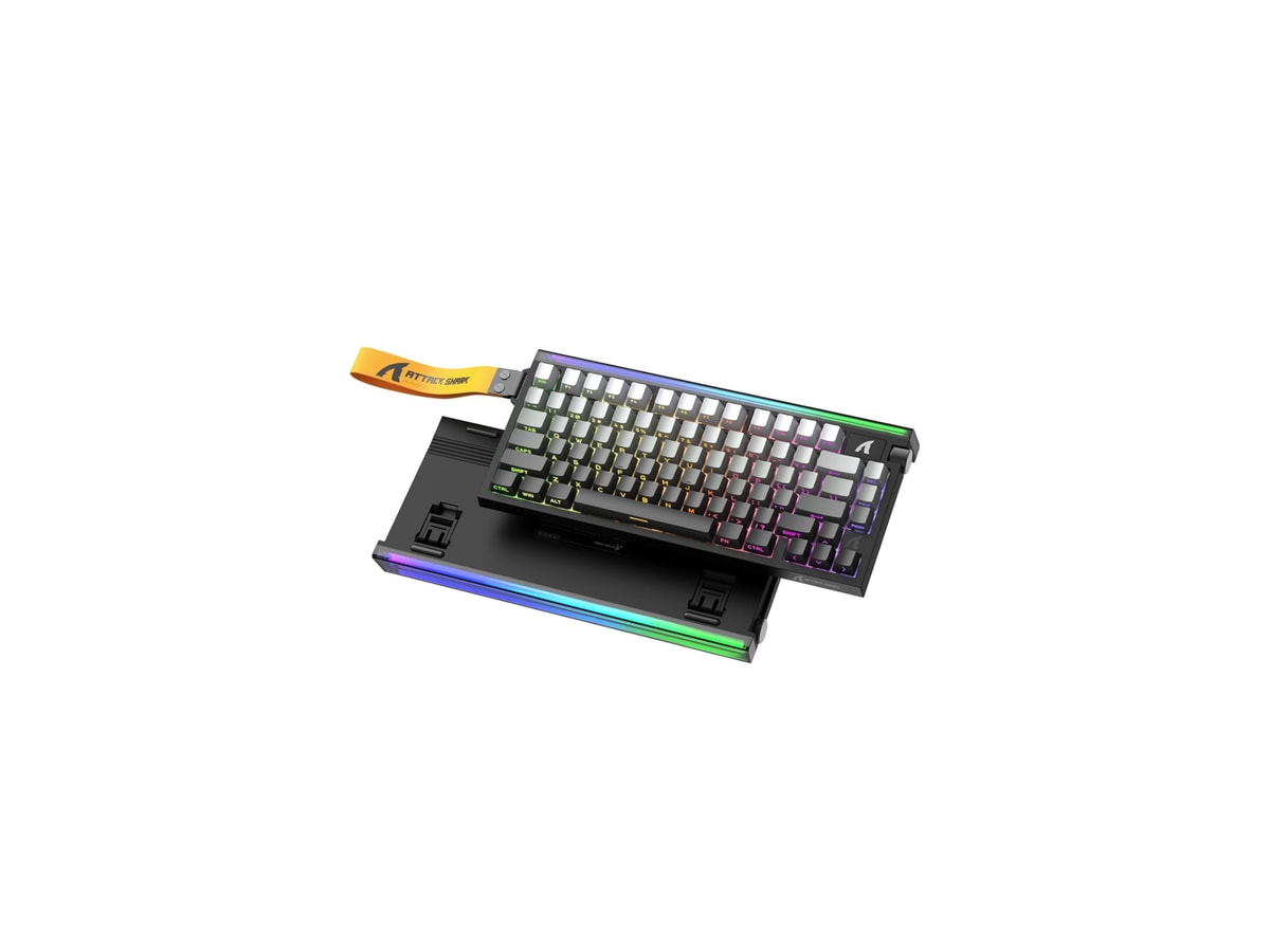 ATTACK SHARK R85HE Wired 75% Hall Effect Rapid Trigger Mechanical RGB Gaming Keyboard with 8K Polling,0.05mm RT Accuracy,0.08MS Latency,Magnetic Switch,5 Layer Sound Damped,Driver for PC(Moonlight)