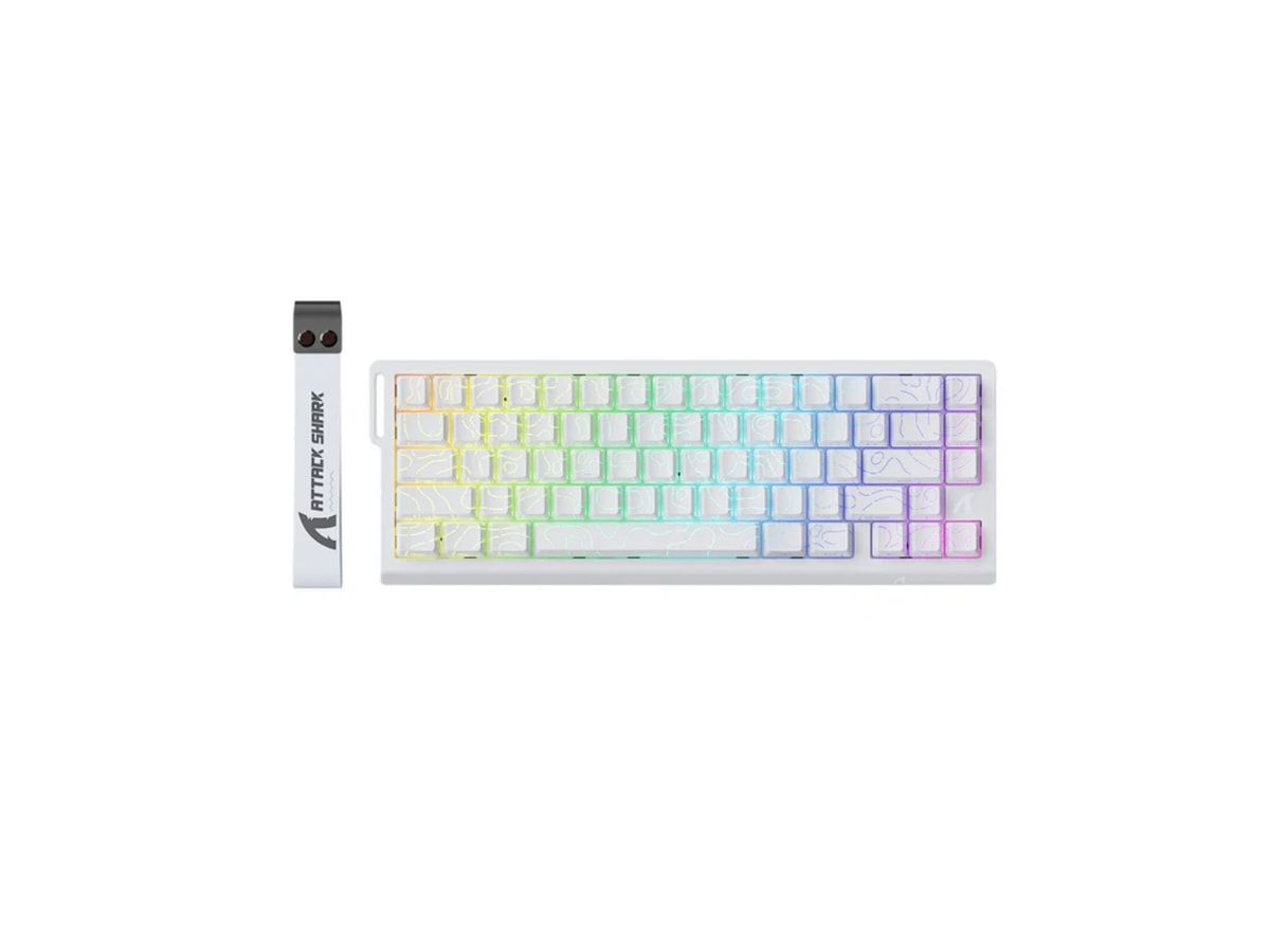 ATTACK SHARK X68 HE Rapid Trigger Keyboard Magnetic Switch(white counter line)