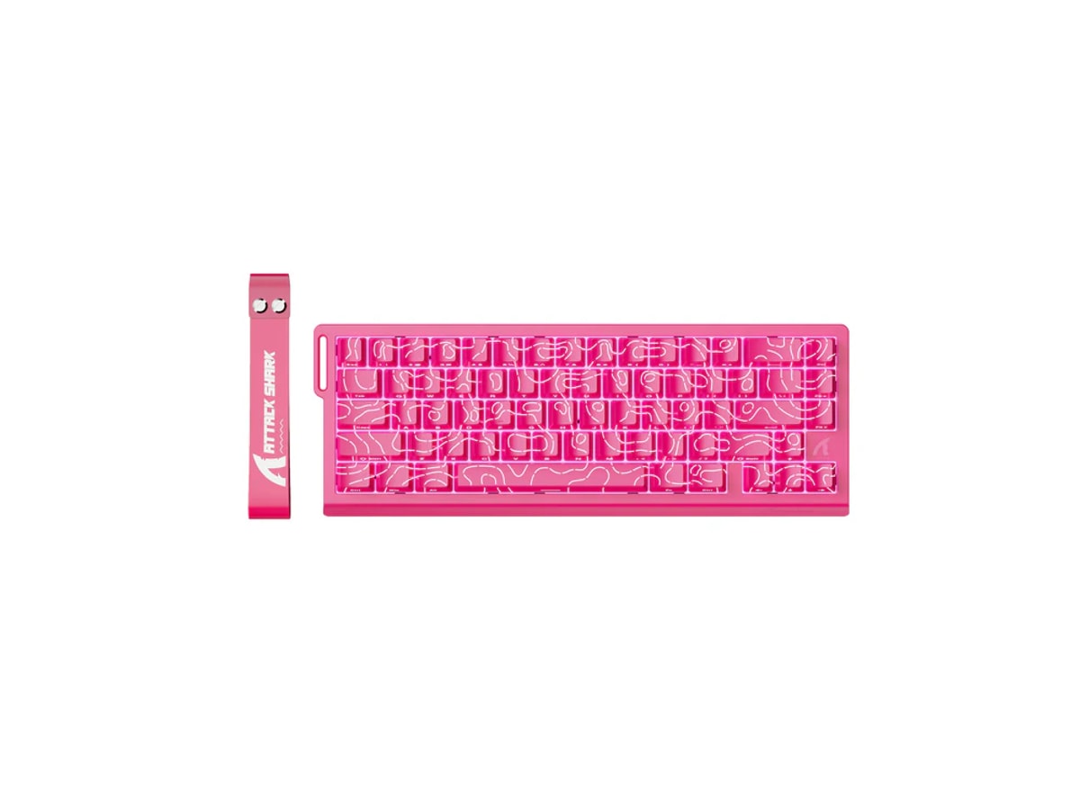 ATTACK SHARK X68 HE Rapid Trigger Keyboard Magnetic Switch - Pink