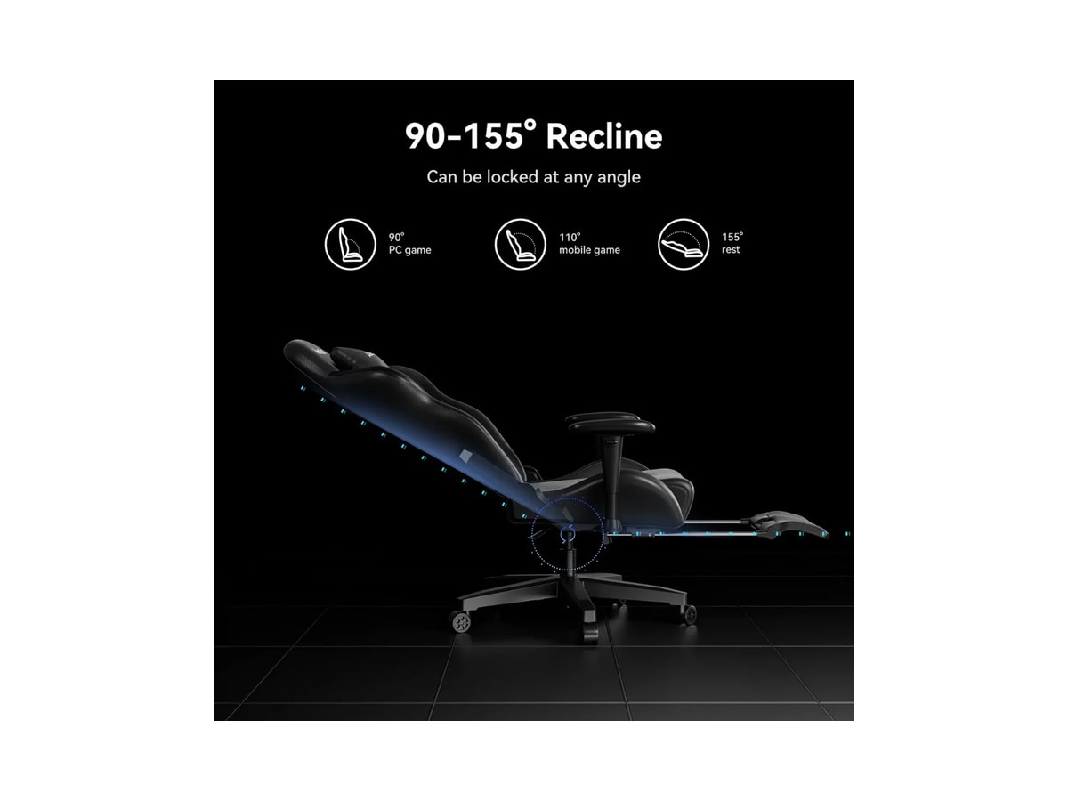 AutoFull C3 Graffiti Gaming Chair - Black & Purple (AF111BSSD) thumbnail 3