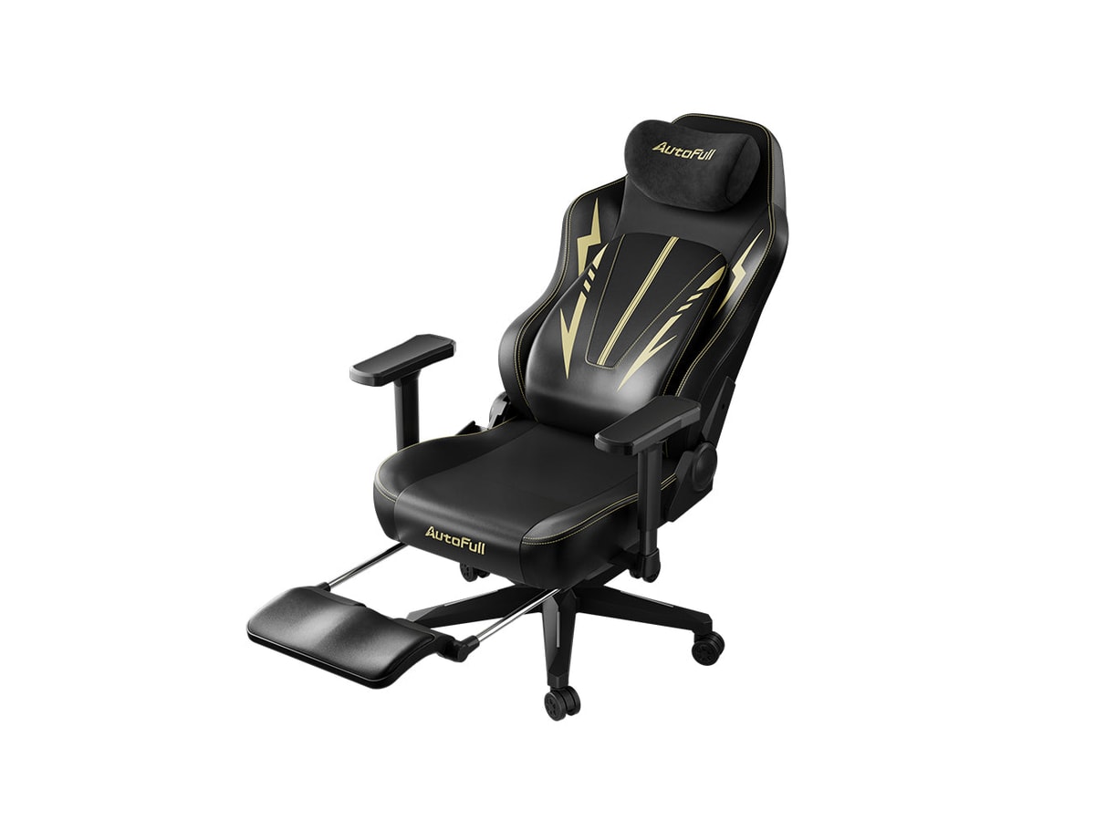 AutoFull C3 Pro Gaming Chair - Black & Gold (AFYC306SSB) thumbnail 2