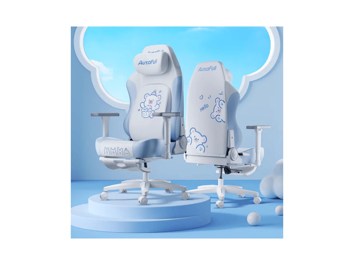 AutoFull C3 Pro Gaming Chair - Snow White Bear edition (AFC306SSW) thumbnail 2