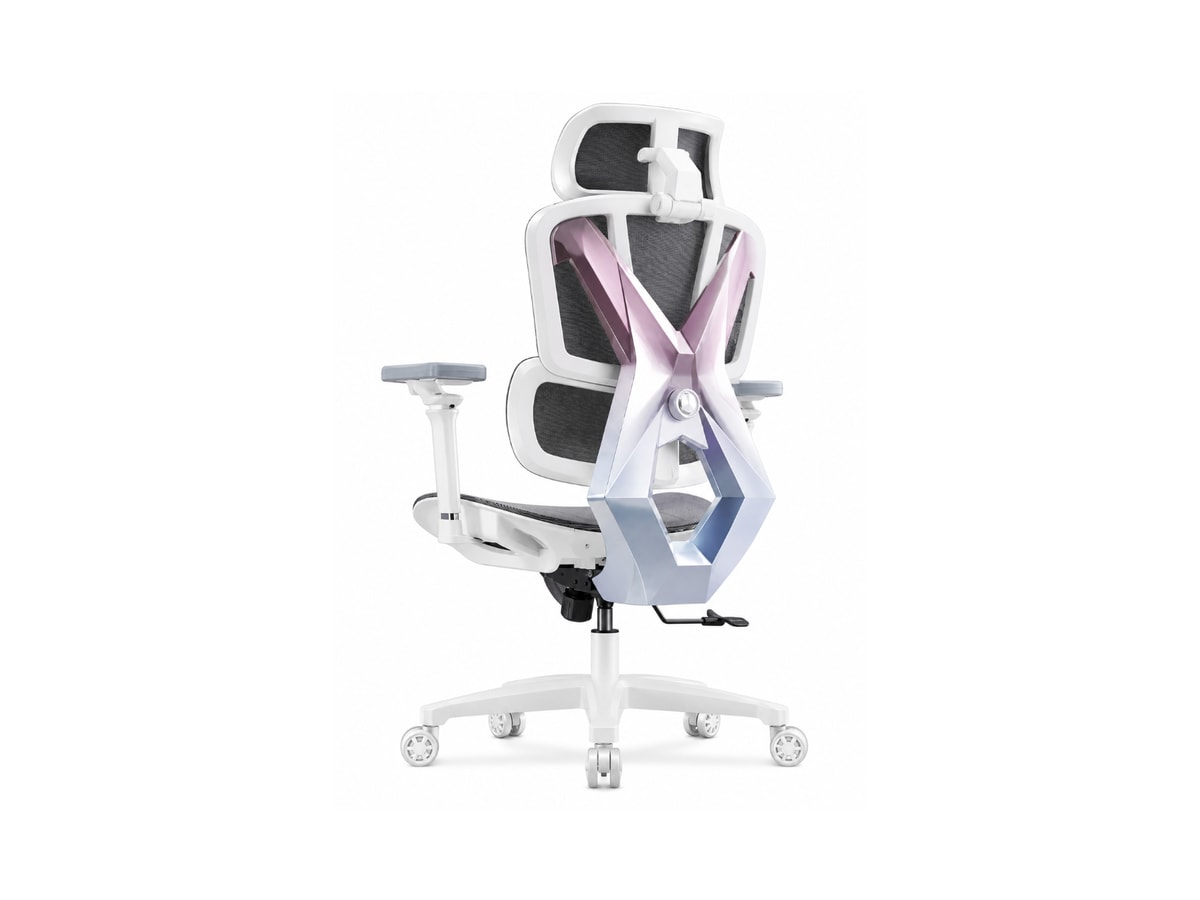 AutoFull G5 Ergonomic Chair Chair Professional Version - Pink & White (AFG502WVSB) thumbnail 2