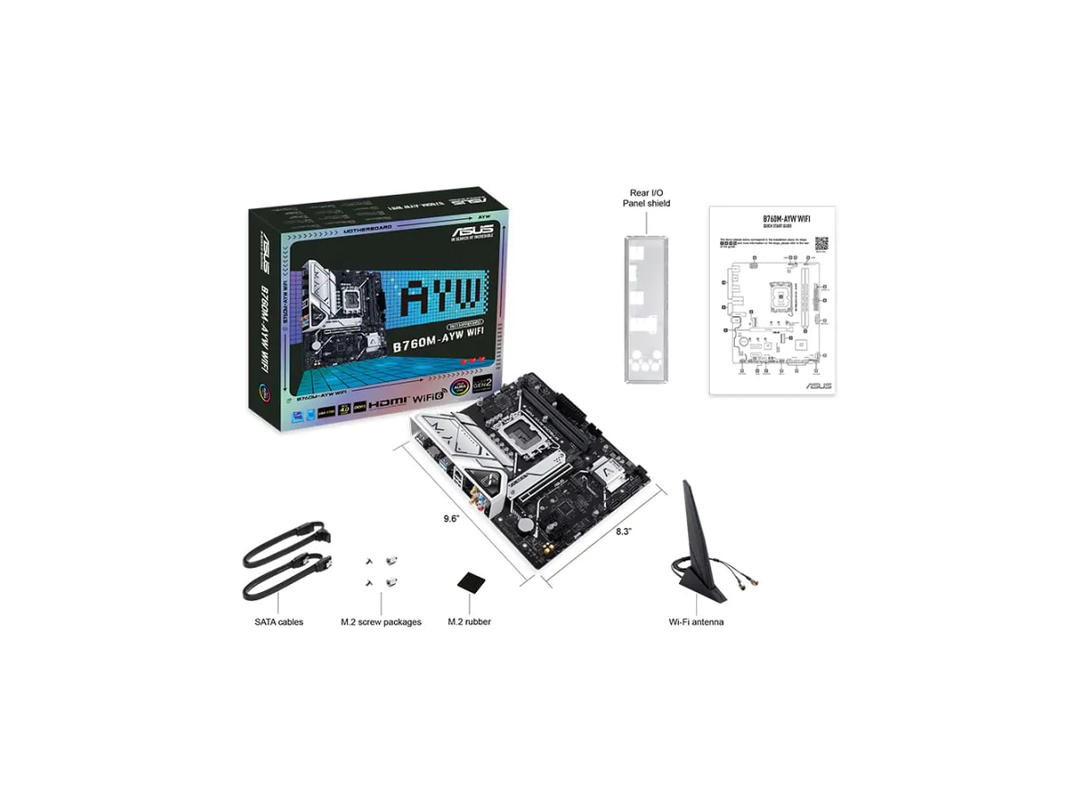 Asus B760M-AYW WIFI DDR5 LGA 1700 mATX Motherboard thumbnail 5