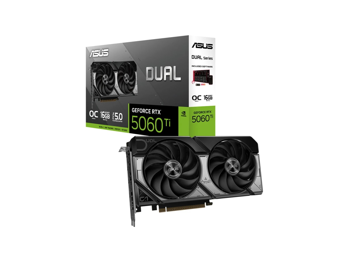 ASUS DUAL GeForce RTX 5060 Ti 16GB OC GDDR7 Graphics Card