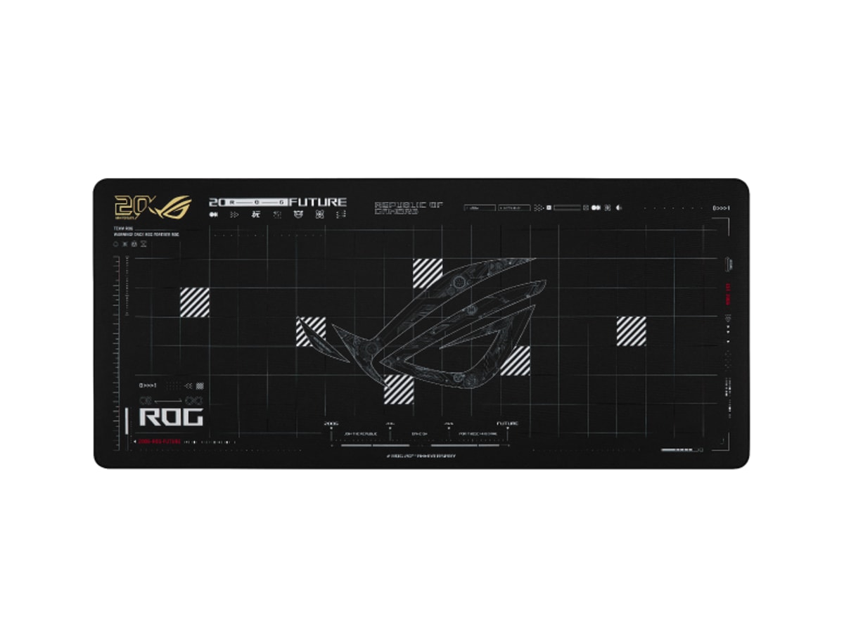 ASUS ROG Scabbard II XXL Edition 20 Gaming Mouse Pad (900 x 400 x 3 mm) - 20TH ANNIVERSARY