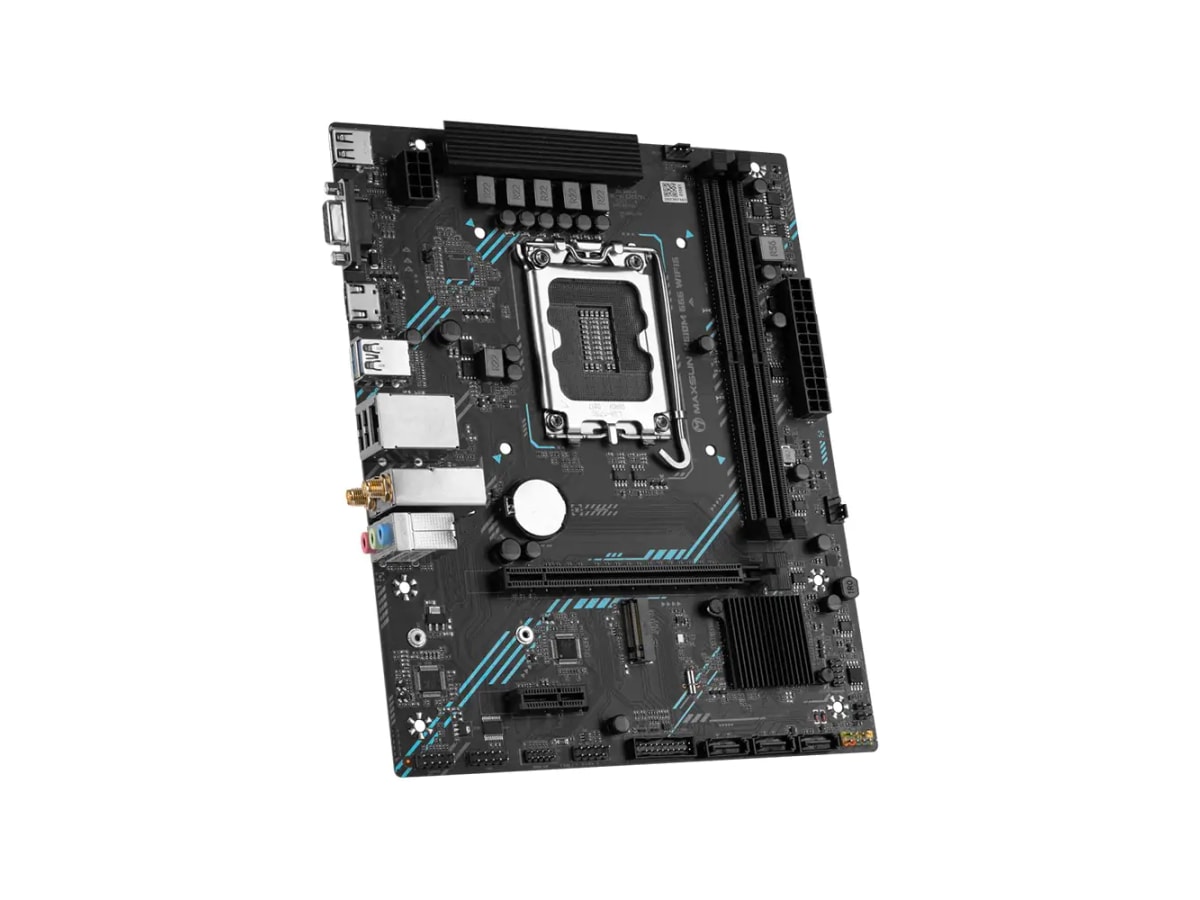 MAXSUN H610M 666 WIFI6 LGA 1700 M-ATX Motherboard thumbnail 3