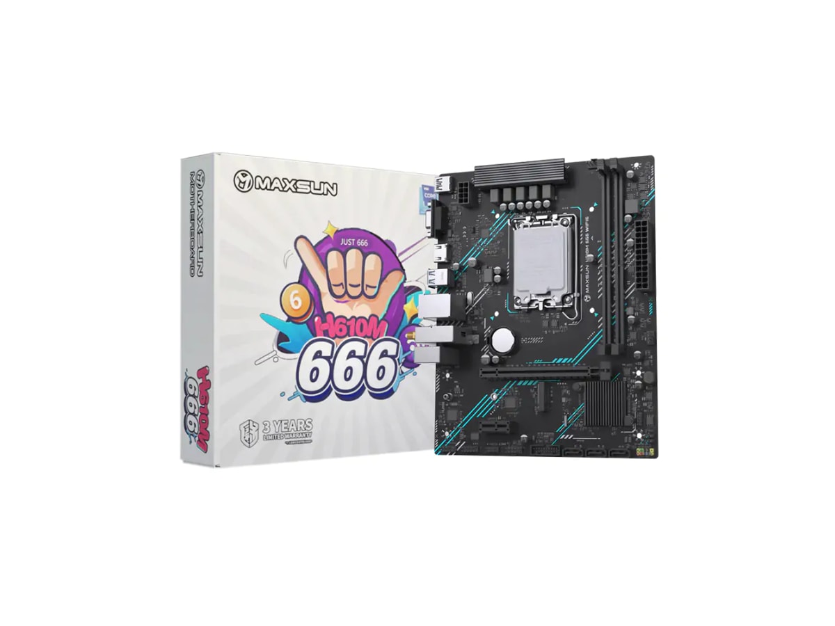 MAXSUN H610M 666 WIFI6 LGA 1700 M-ATX Motherboard