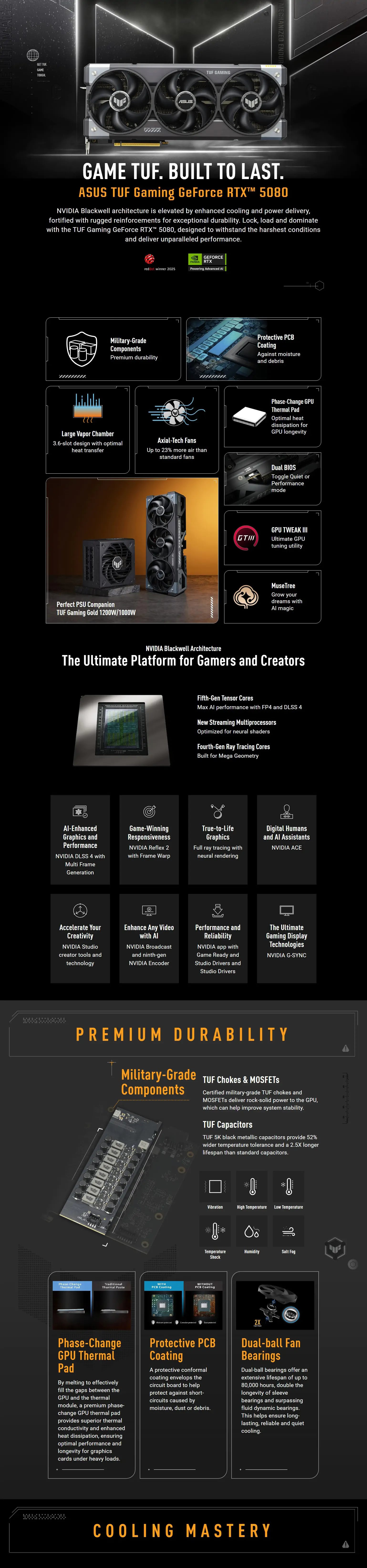 Asus TUF Gaming GeForce RTX 5080 16G Graphics Card details 1