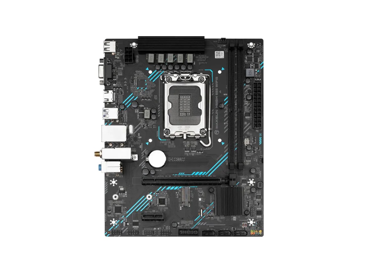 MAXSUN H610M 666 WIFI6 LGA 1700 M-ATX Motherboard thumbnail 2