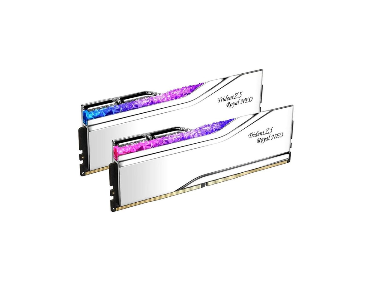 G.Skill Trident Z5 Royal Neo 32GB (2 x 16GB) DDR5 8000MHz CL38 Desktop RAM - Silver