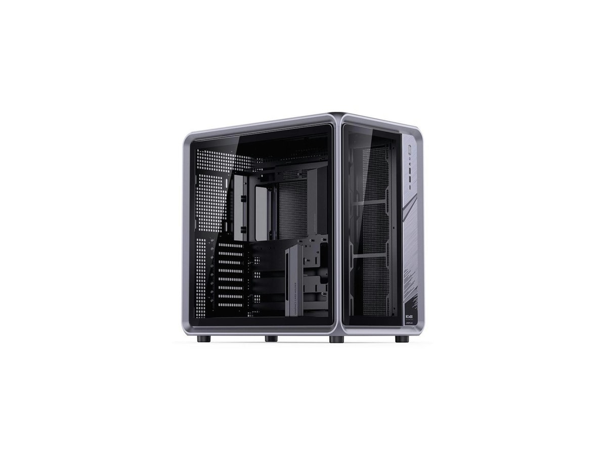 Jonsplus BO400 Mid Tower Dual-Chamber Aluminium Frame Case (Grey)