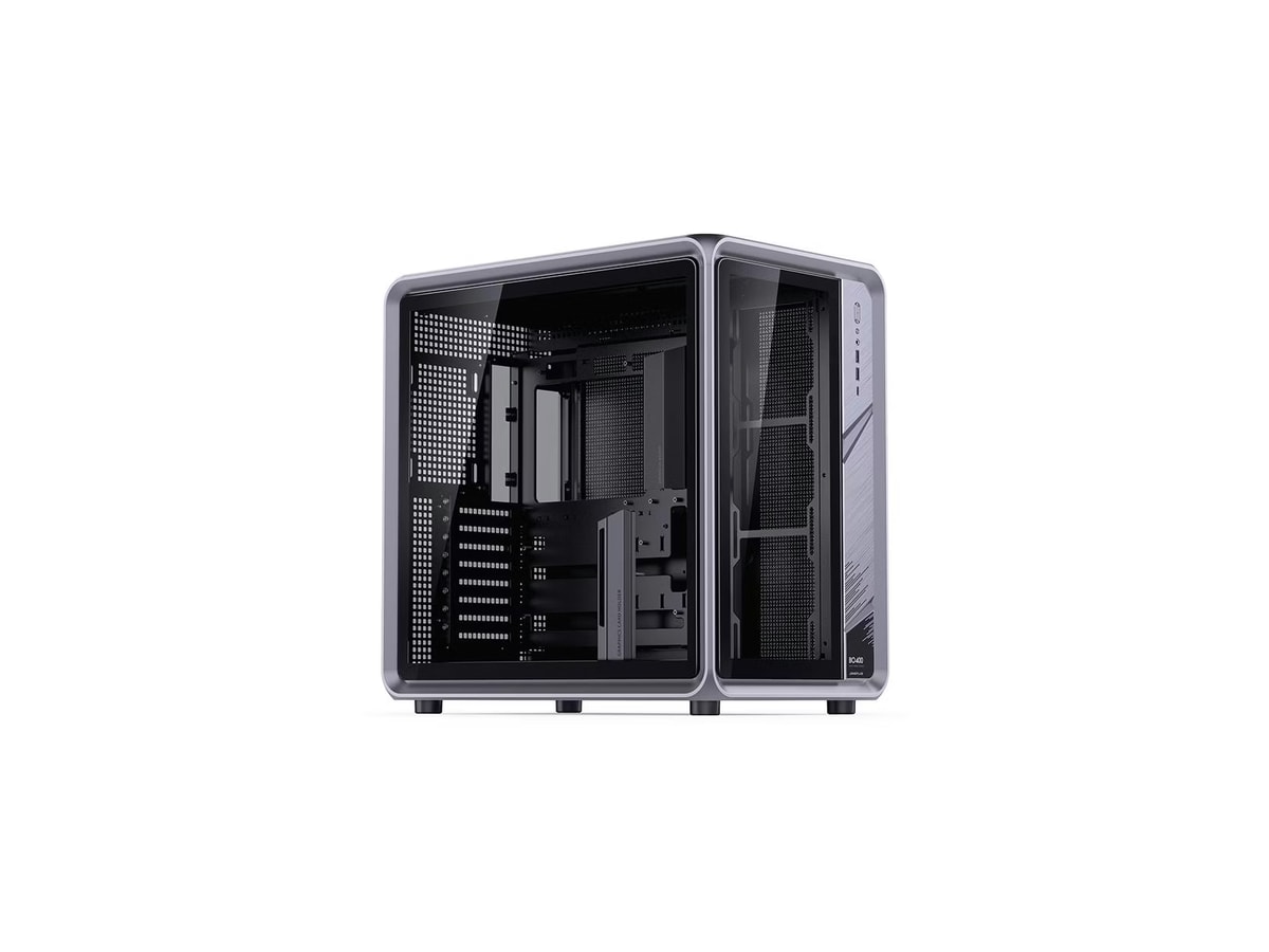 Jonsplus BO400 Mid Tower Dual-Chamber Aluminium Frame Case (Grey) thumbnail 2