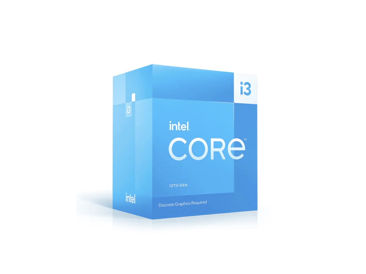 Intel Core i3-13100F CPU Processor – 13th Gen 4 Core 4.5GHz LGA1700 (OEM / Tray, No Box) – 3 Year Warranty