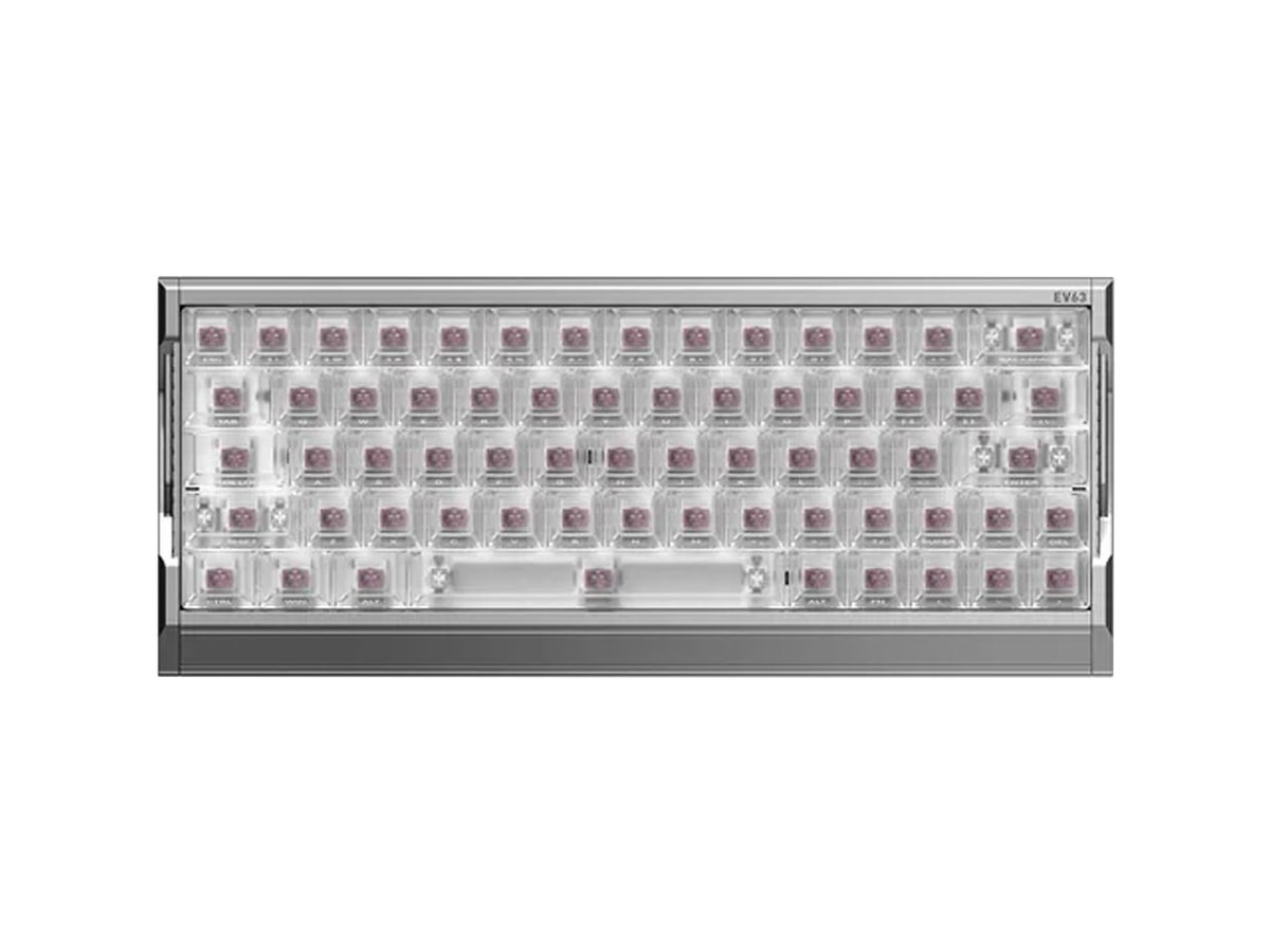 IQUNIX EV63 Hall Effect 8K RGB Wired Gaming Keyboard (Silver Blade RS, Magnetic X Ultra Switch）