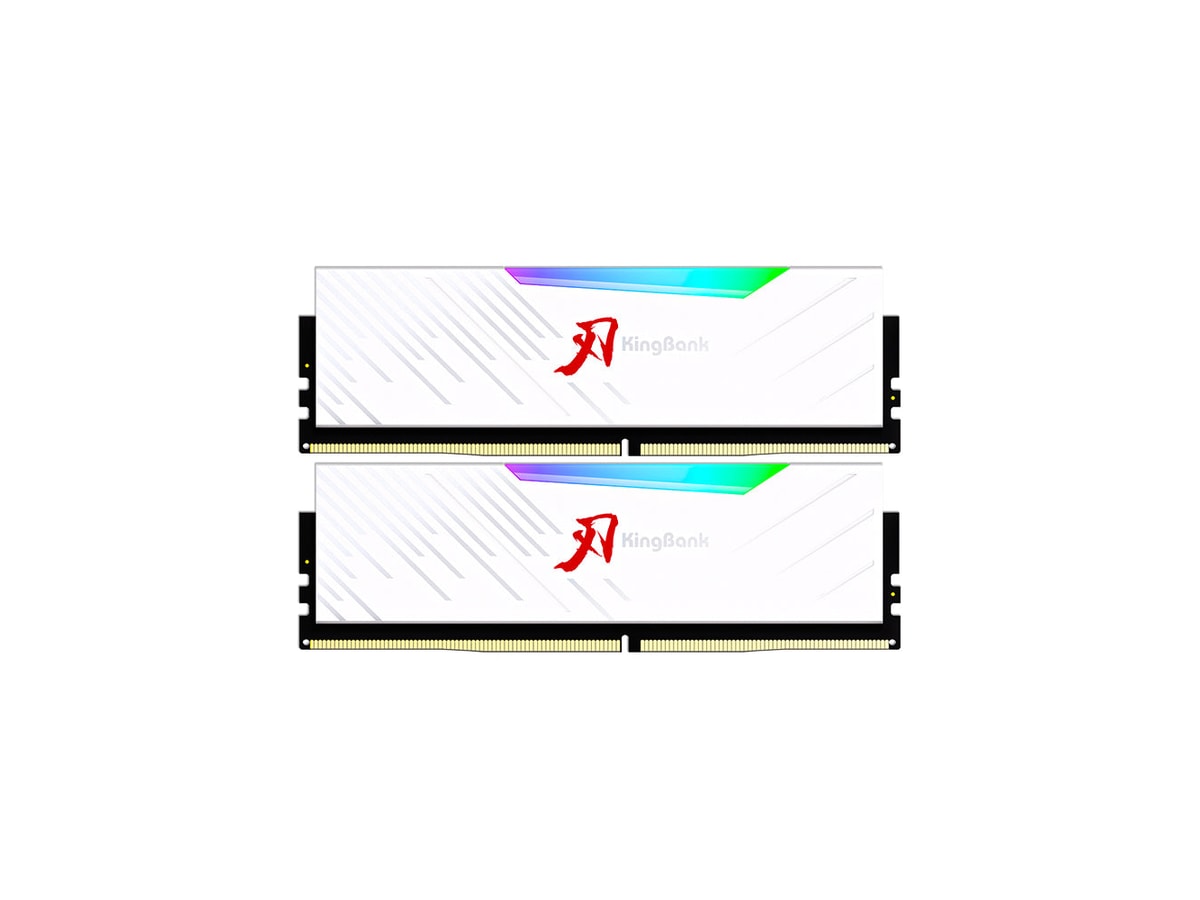 Kingbank 32G(16GB x 2) 6000MHz CL28 KRRW White RGB Hynix DDR5