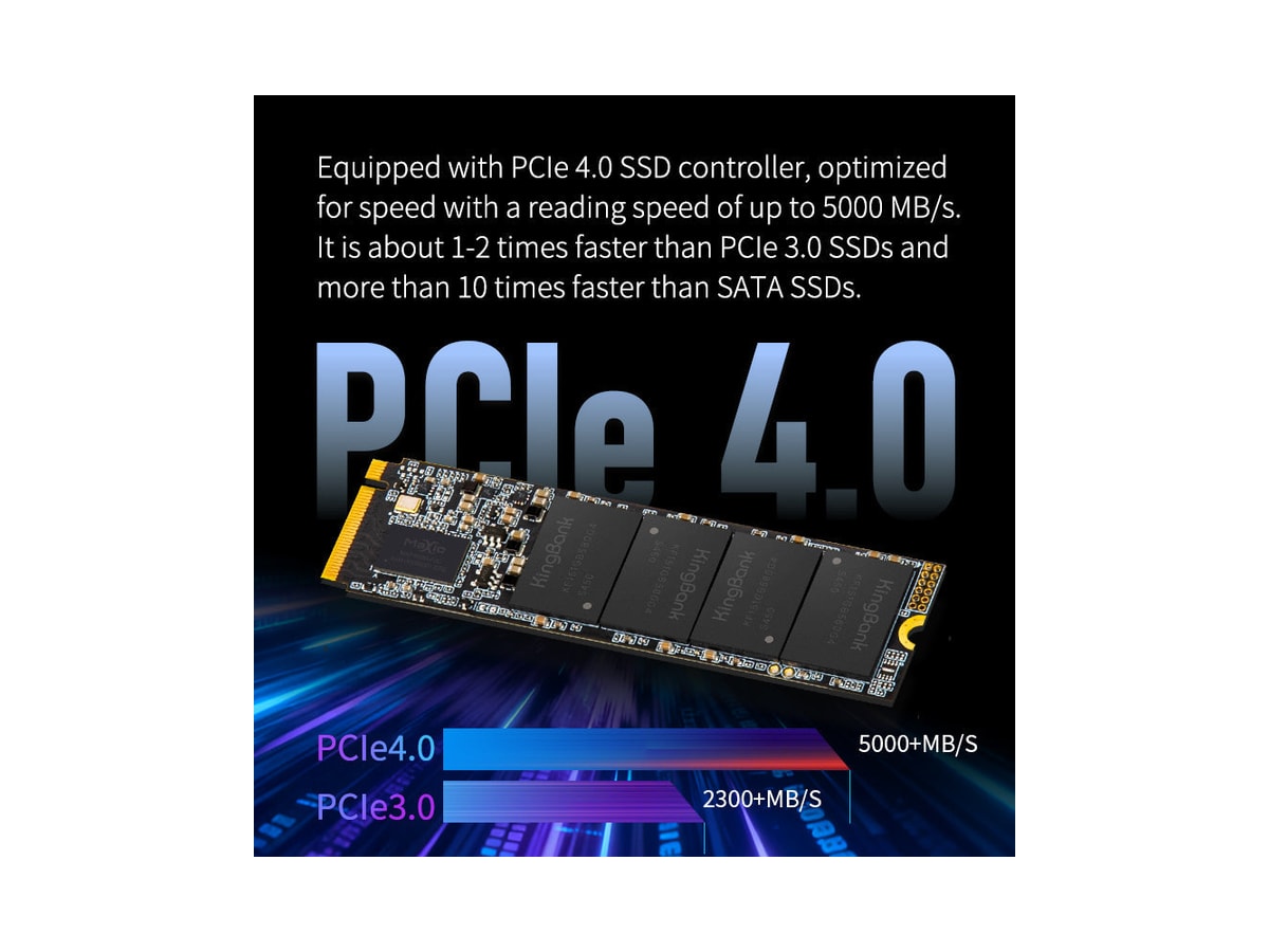 Kingbank KP160 2TB M.2 5000/4200 PCIe 4.0 NVMe M.2 2280 SSD thumbnail 6
