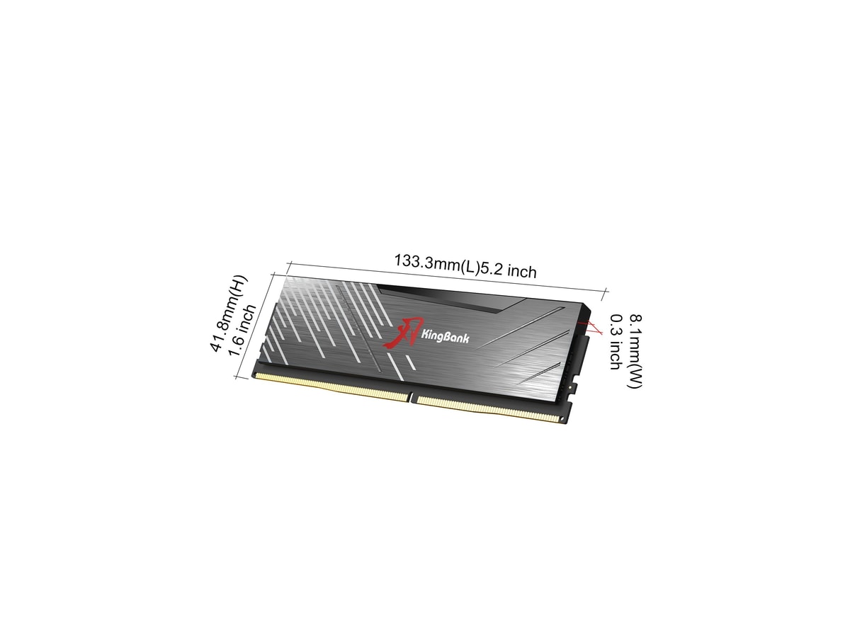 Kingbank KRXB DDR5 6000MHz 16GB CL36 UDIMM Black