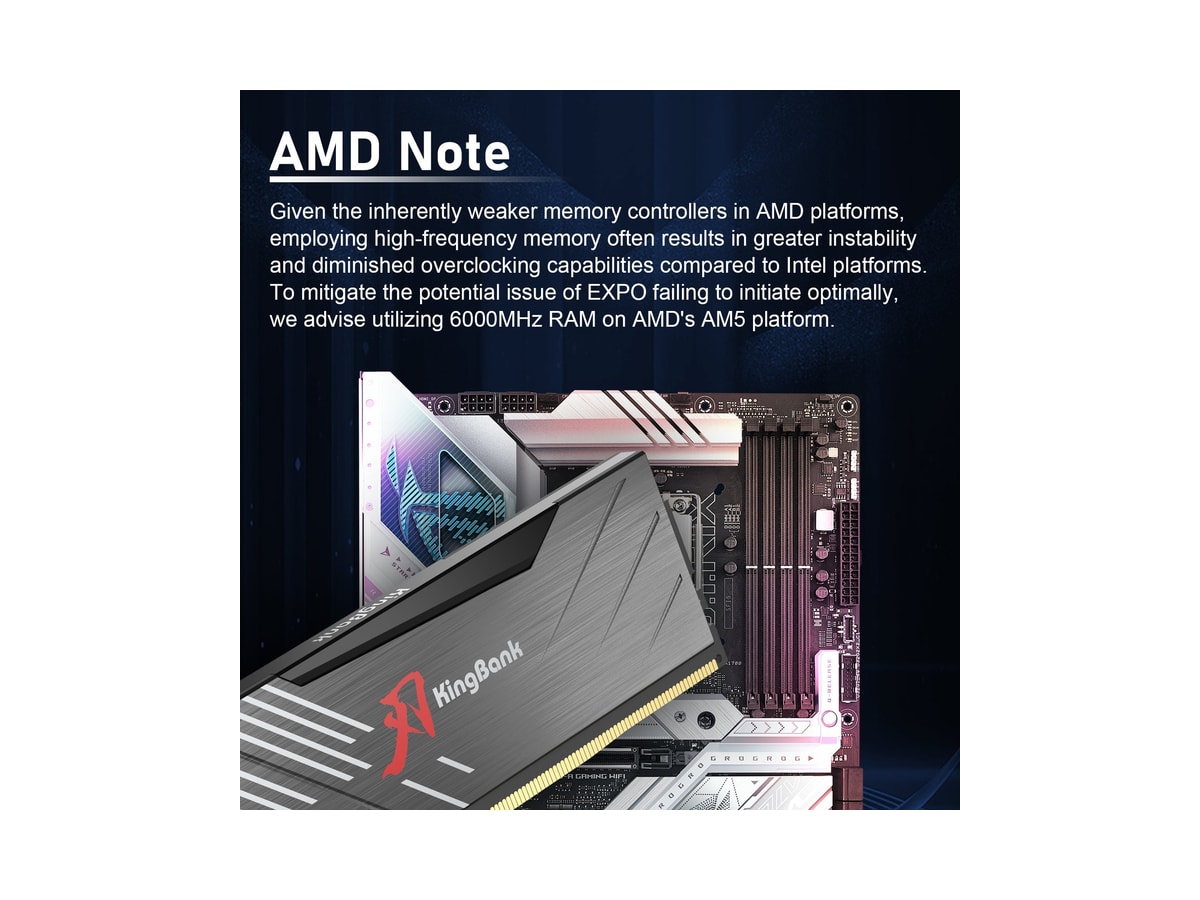 Kingbank KRXB DDR5 6000MHz 16GB CL36 UDIMM Black thumbnail 11