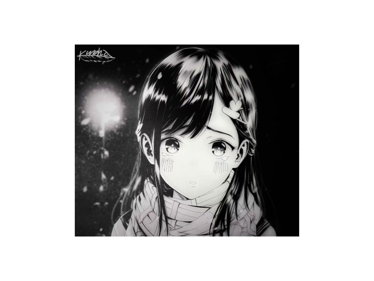 Kuroha Capture Glass Mousepad