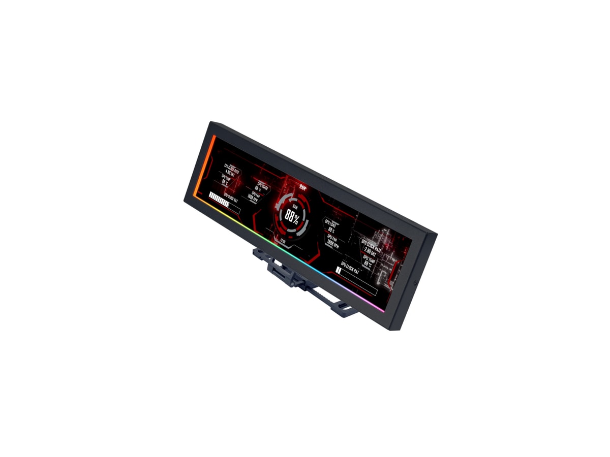 Lian Li 8.8 Inch Universal Screen - Black thumbnail 2