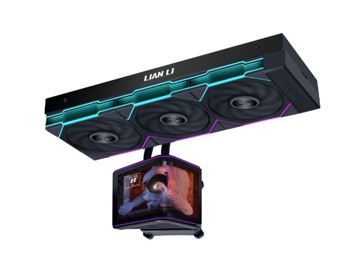 Lian Li HydroShift II OLED Curved 360TL 360mm AIO Liquid CPU Cooler - Black