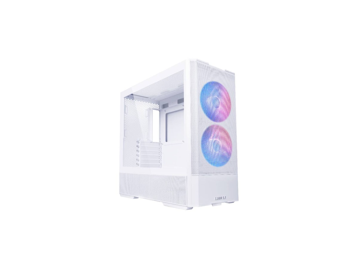 Lian Li LANCOOL 207 RGB Tempered Glass Mid-Tower Case - White