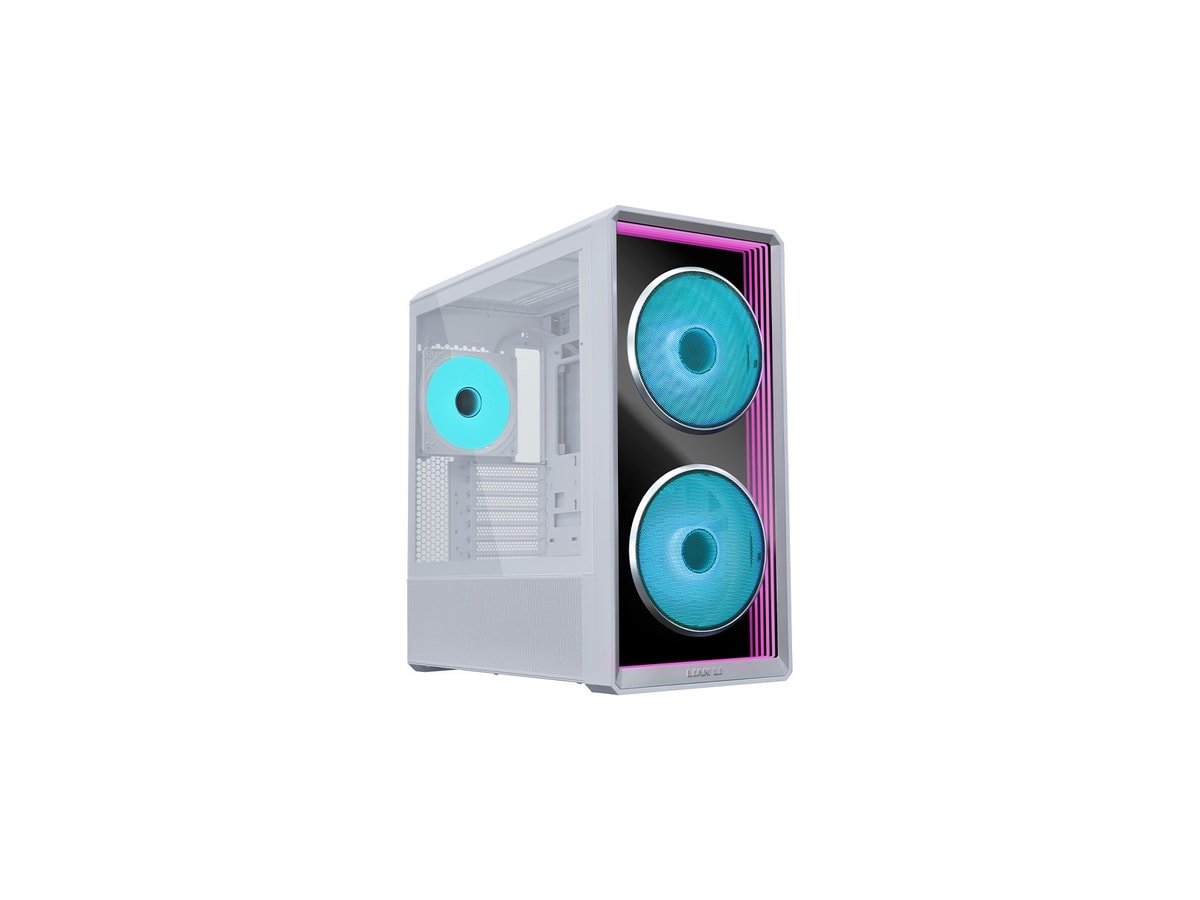 Lian Li Lancool 217 INF Infinity Mirror ATX Mid-Tower Case - White