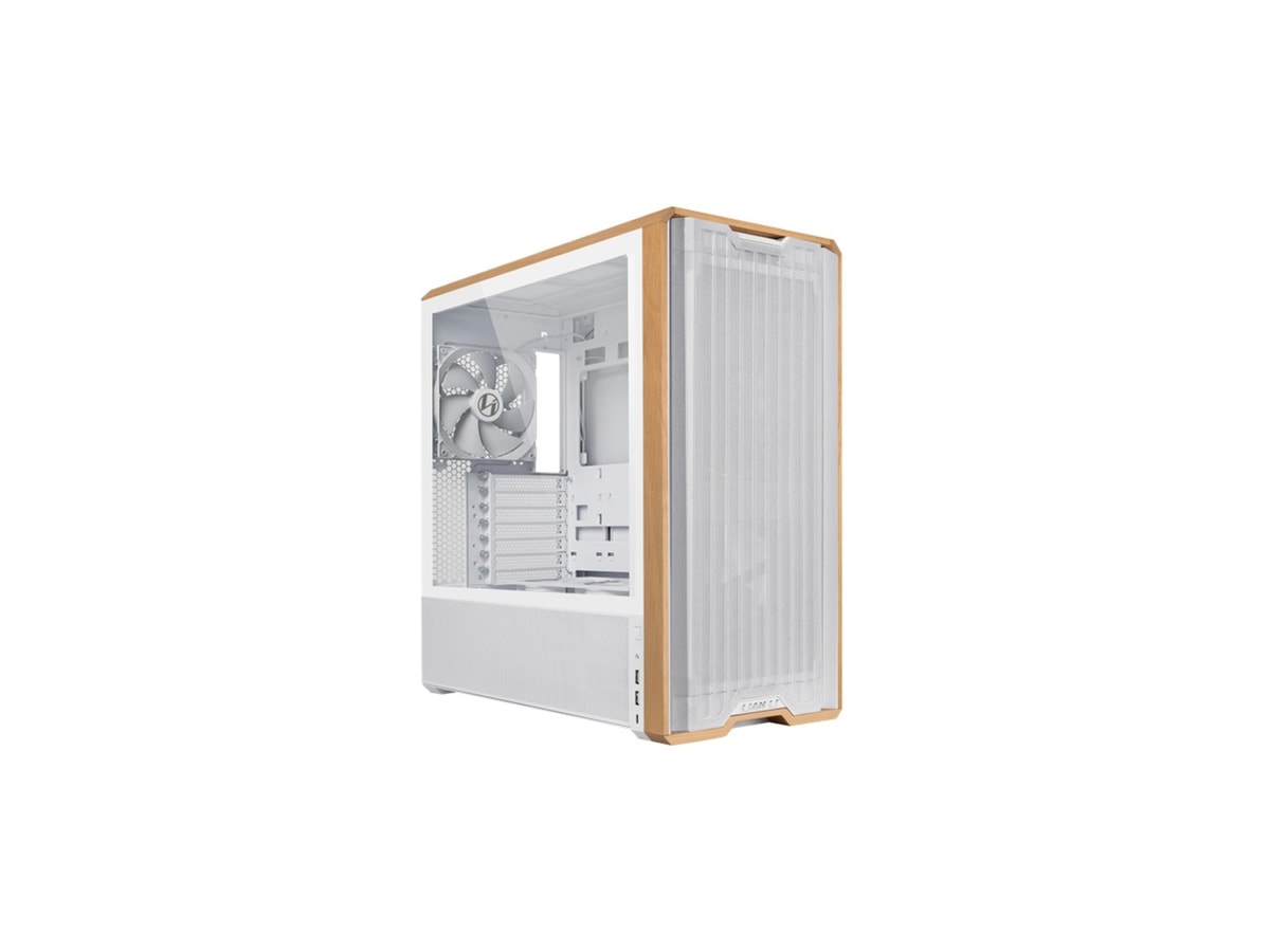 Lian Li Lancool 217 Wood Frame Mid-Tower Case - White