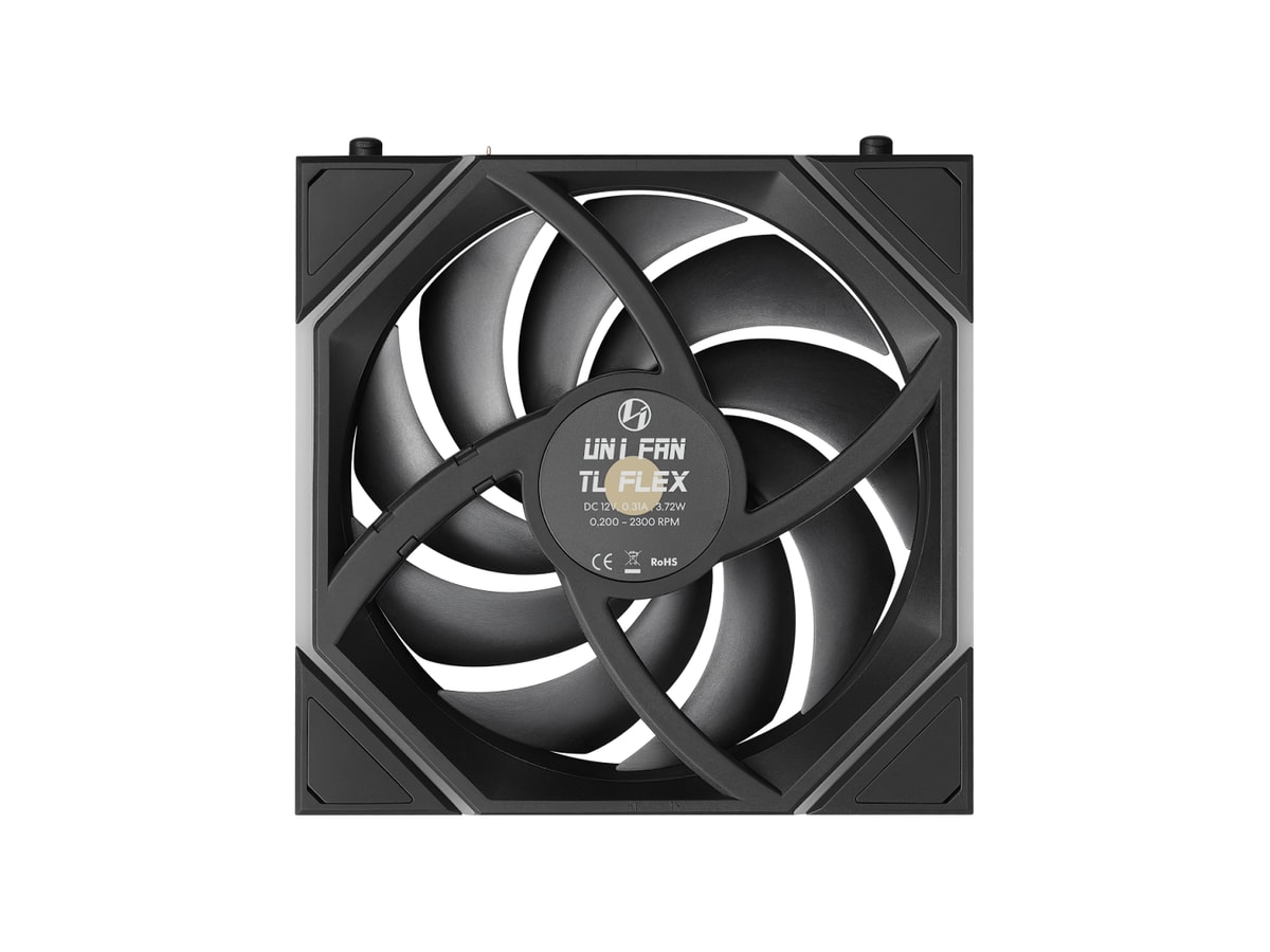 Lian Li UNI FAN TL FLEX 2.4GHz ARGB Wireless 120mm Fan - Black (1-Pack) thumbnail 3