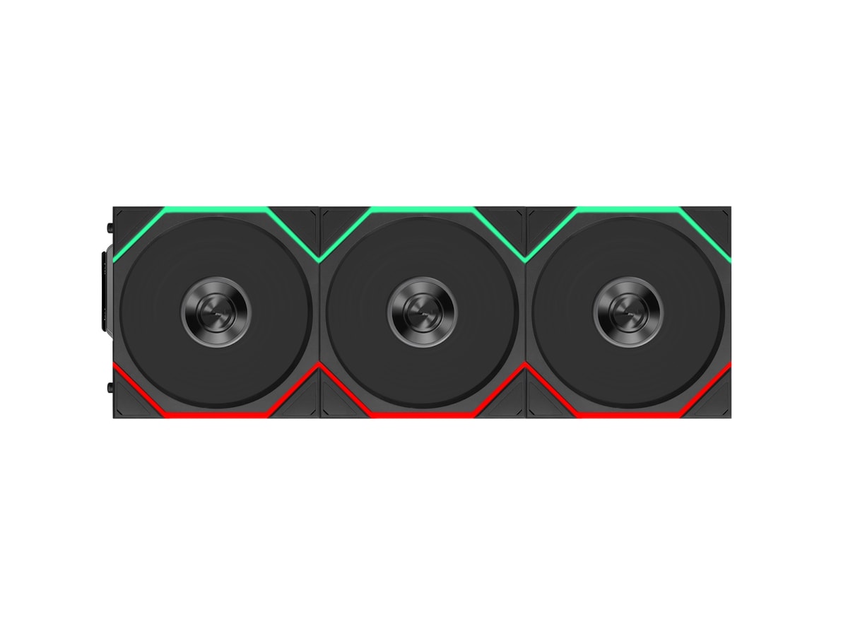 Lian Li UNI FAN TL FLEX 2.4GHz ARGB Wireless 120mm Fan - Black (3-Pack)