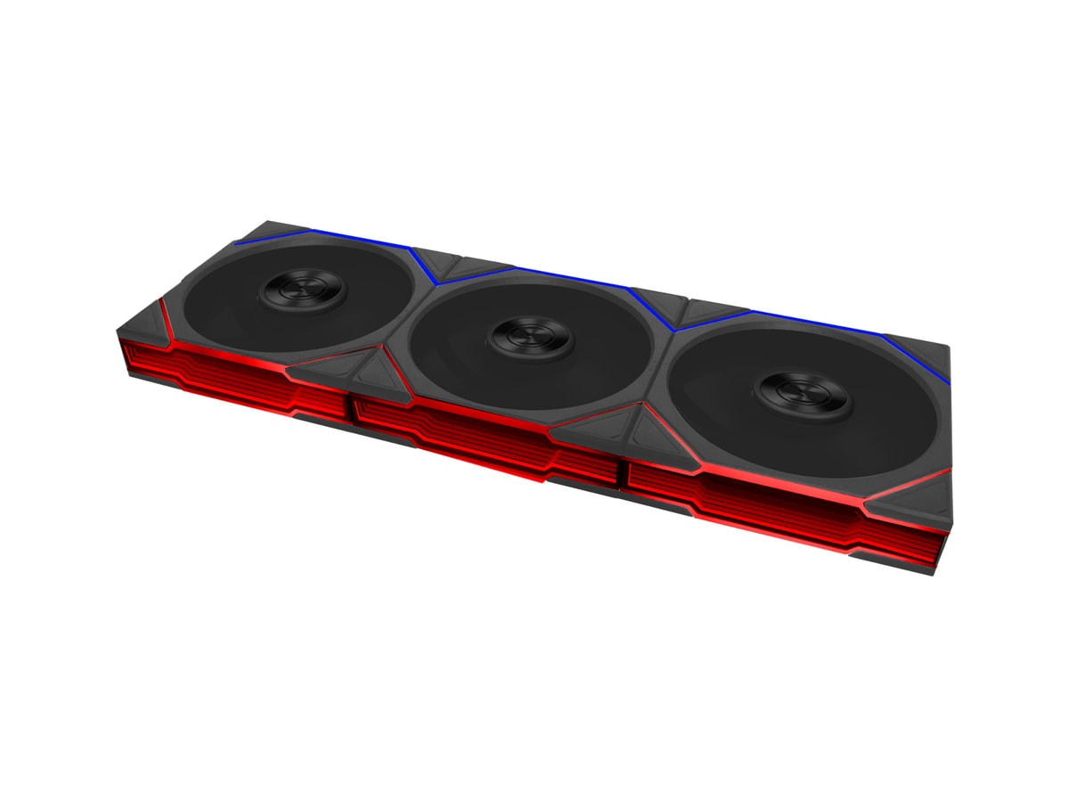 Lian Li UNI FAN TL FLEX 2.4GHz ARGB Wireless 120mm Reverse Fan - Black (3-Pack) thumbnail 2