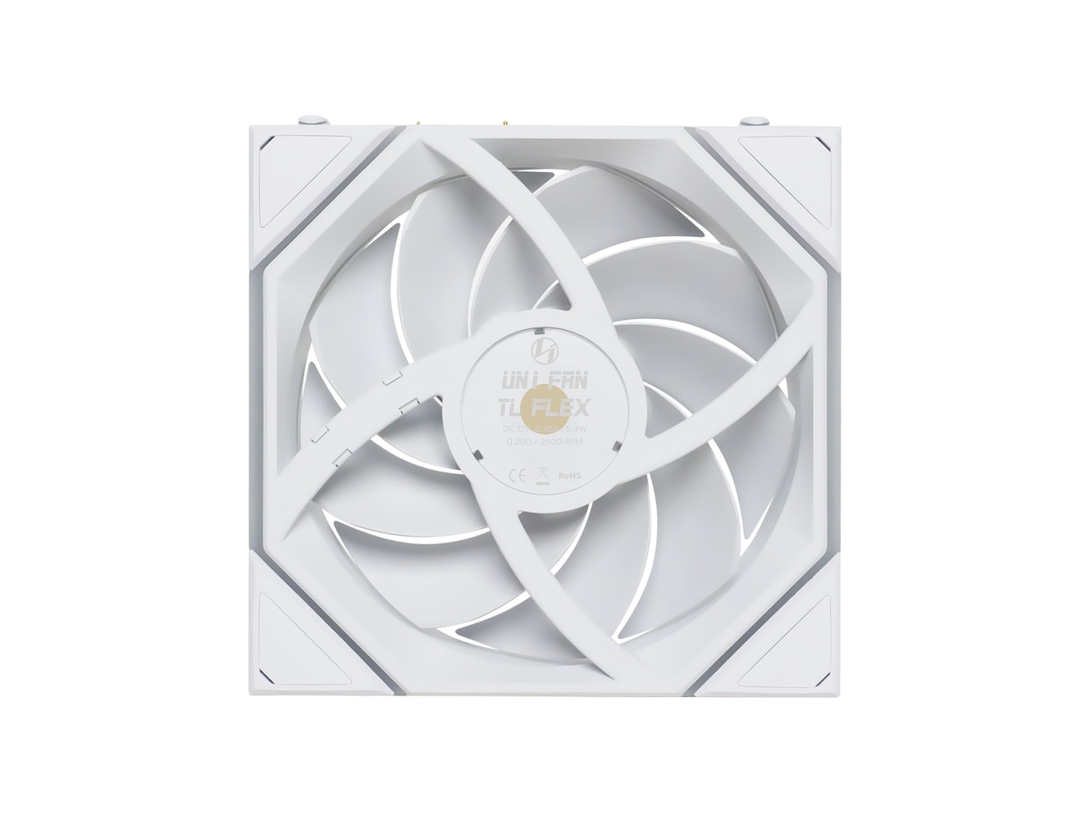 Lian Li UNI FAN TL FLEX 2.4GHz ARGB Wireless 120mm Reverse Fan - White (1-Pack) thumbnail 3