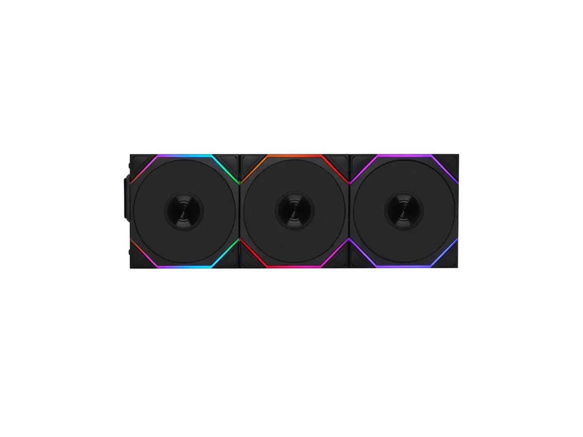 Lian Li Uni Fan TL120 Reverse Blade Wireless ARGB 120mm Fan - Black (3-Pack)