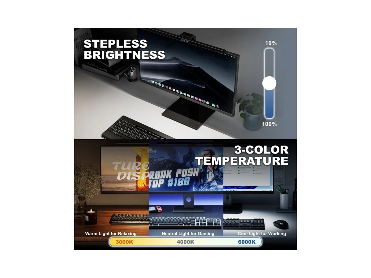 Lumivida Monitor Light Bar with Touch Control thumbnail 7